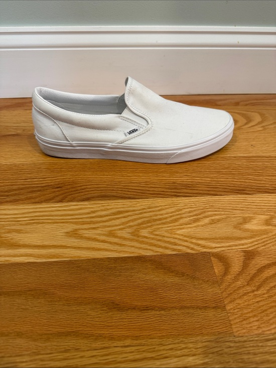 Vans Classic Slip-On White Canvas Shoes main image 7